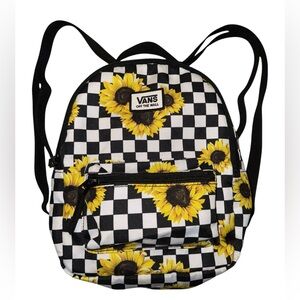 Vans Checkered Sunflower Mini Backpack💕